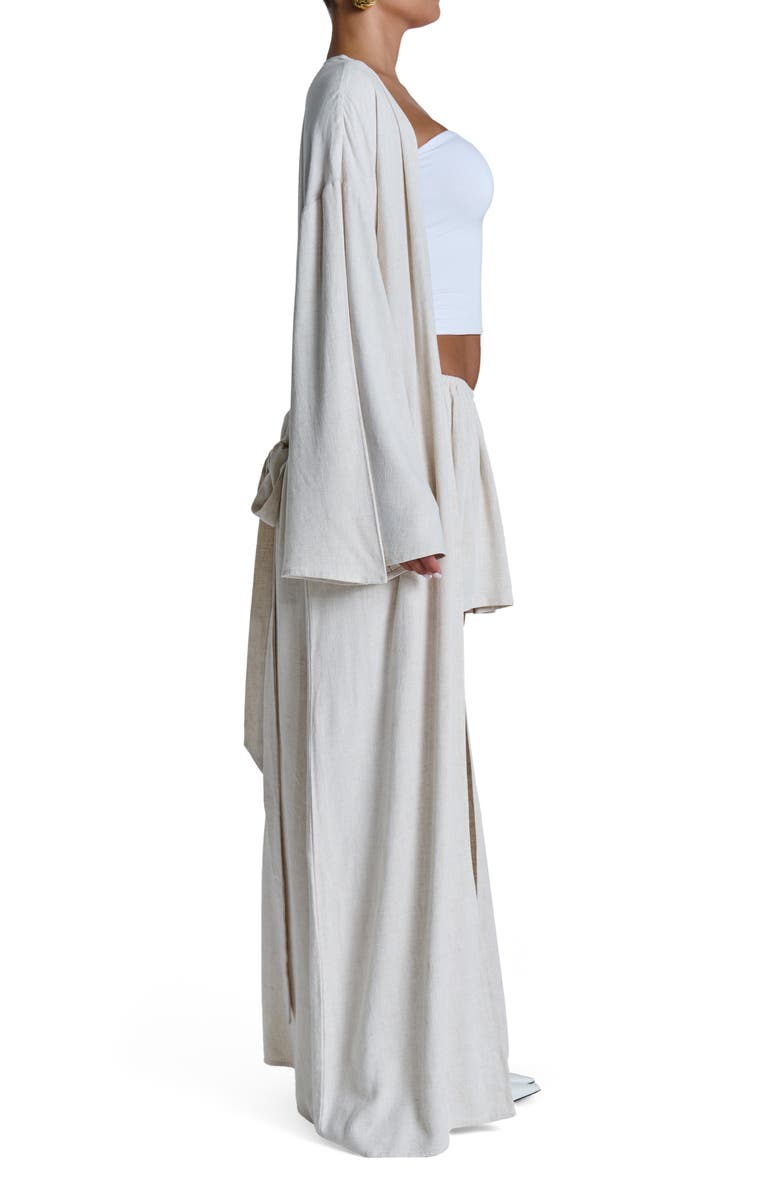 Naked Wardrobe Cotton & Linen Oversize Duster, Alternate, color, 