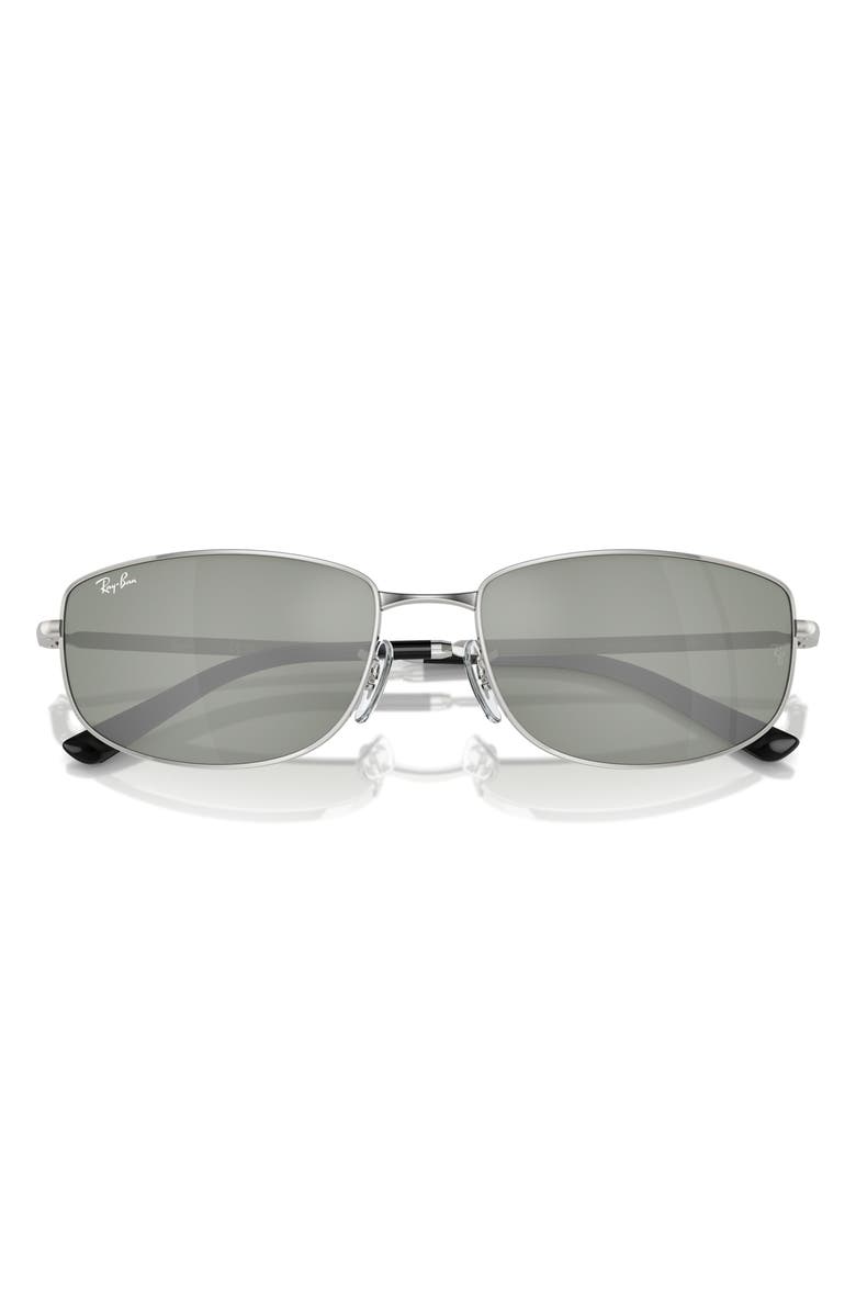 Ray-Ban 59mm Round Sunglasses, Alternate, color, Silver