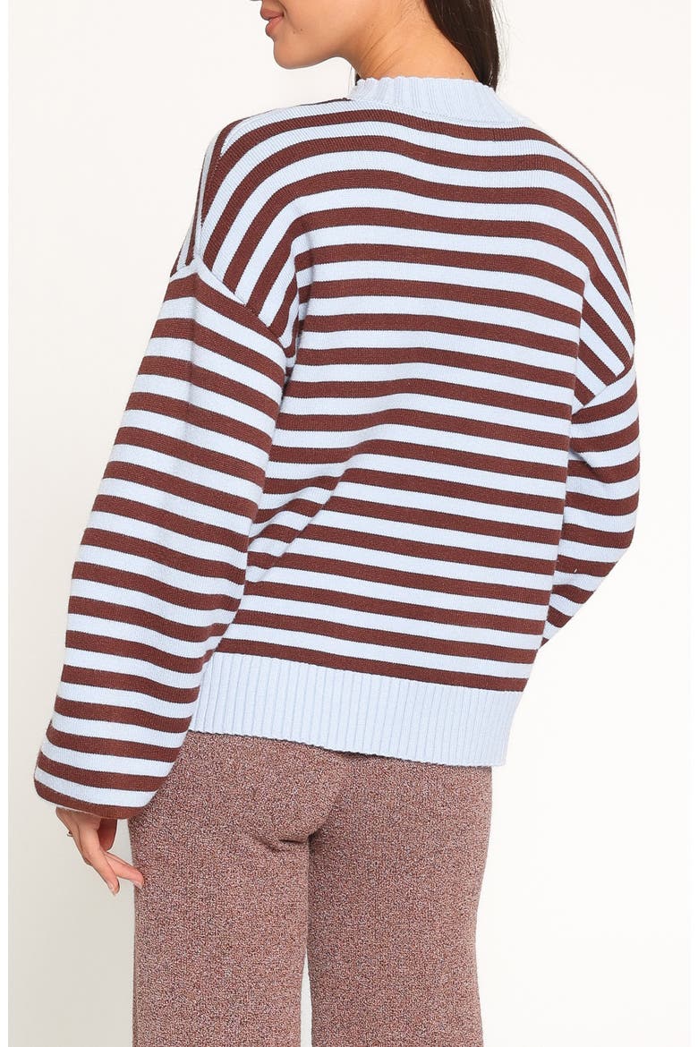 Dominica Striped Crewneck Sweater, Alternate, color, BLUE CHOCOLATE STRIPE