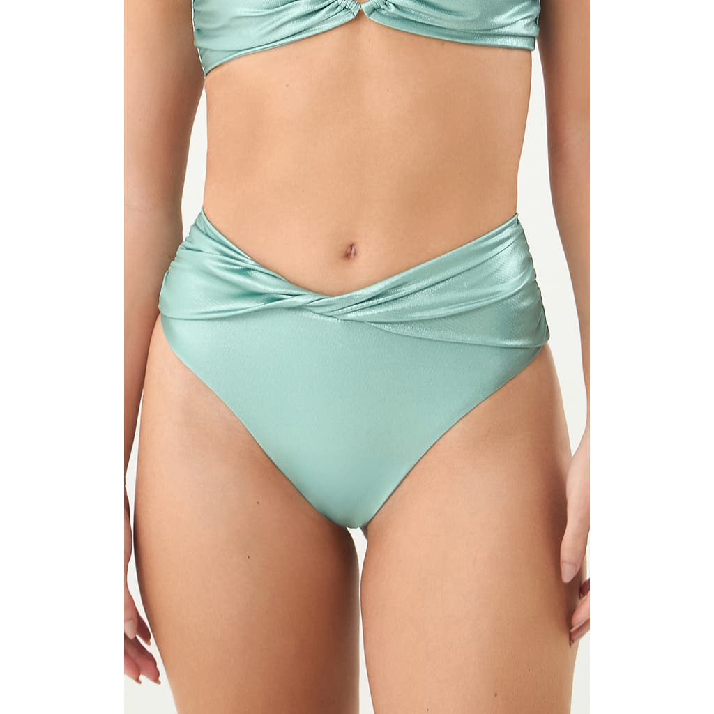 Boamar Makan High Waist Bikini Bottoms In Green