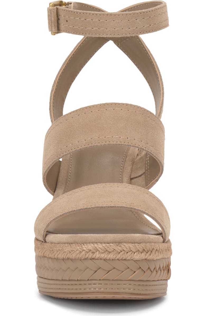 Vince Camuto Esmia Ankle Strap Platform Wedge Sandal, Alternate, color, Tortilla
