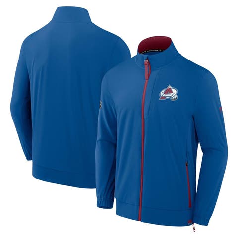 Men's Fanatics  Blue Colorado Avalanche Authentic Pro Rink Coaches Full-Zip Jacket