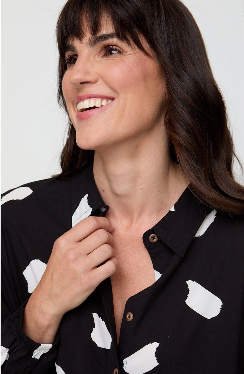 Turtledove London Organic Cotton Magda Print Long Sleeve Midi Dress, Alternate, color, 