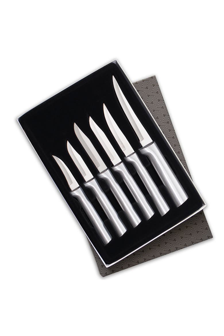 6 Piece All-Star Paring Knife Gift Set, Main, color, Silver