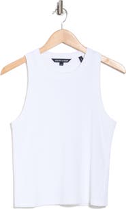 Veronica Beard Jordyn Rib Cotton Crop Tank