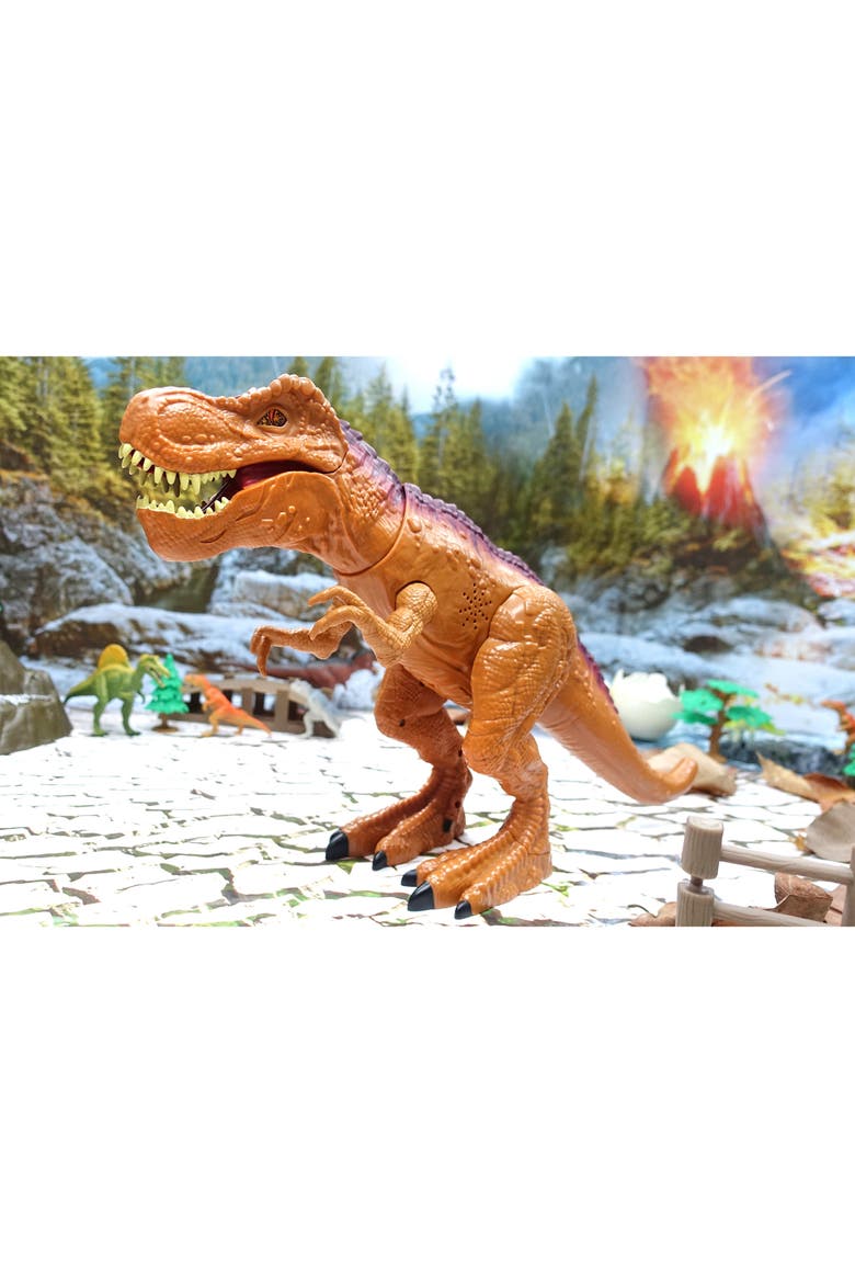 Megabiter Orange Trex W/ Lights & Sounds, Alternate, color, Brown