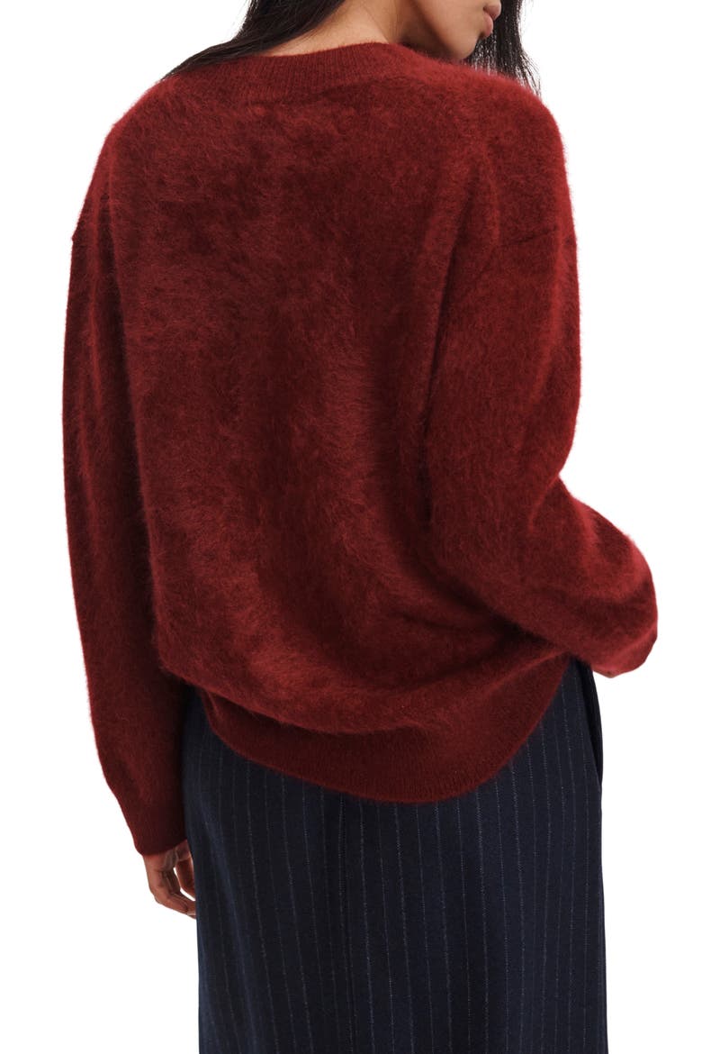 Jada Brushed Cashmere V-Neck Sweater, Alternate, color, PMGT