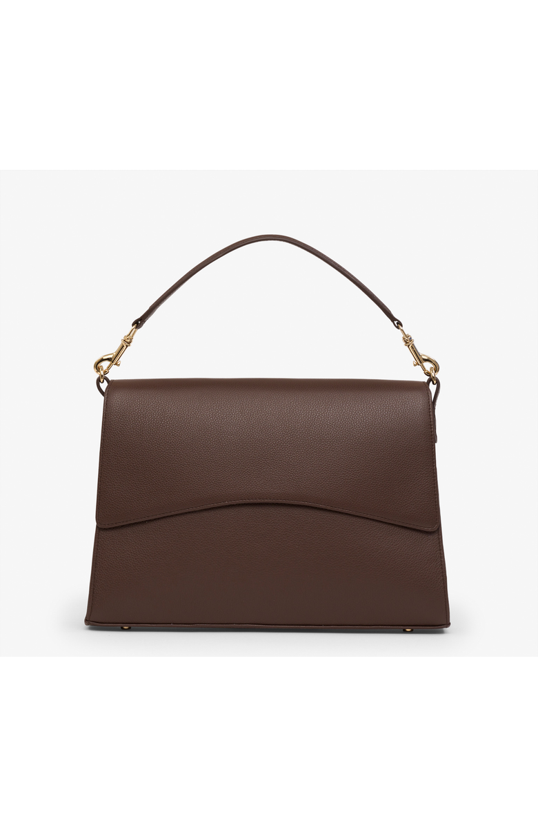 BY BANOO Classic Slim Briefcase, Main, color, Mocha/Gold