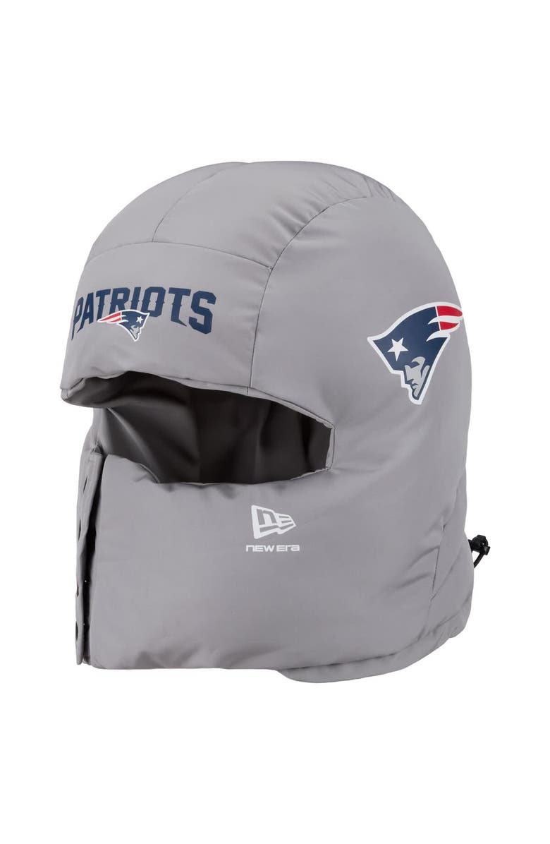 New Era Men
s New Era  Gray New England Patriots Puffer Balaclava, Alternate, color, Gray