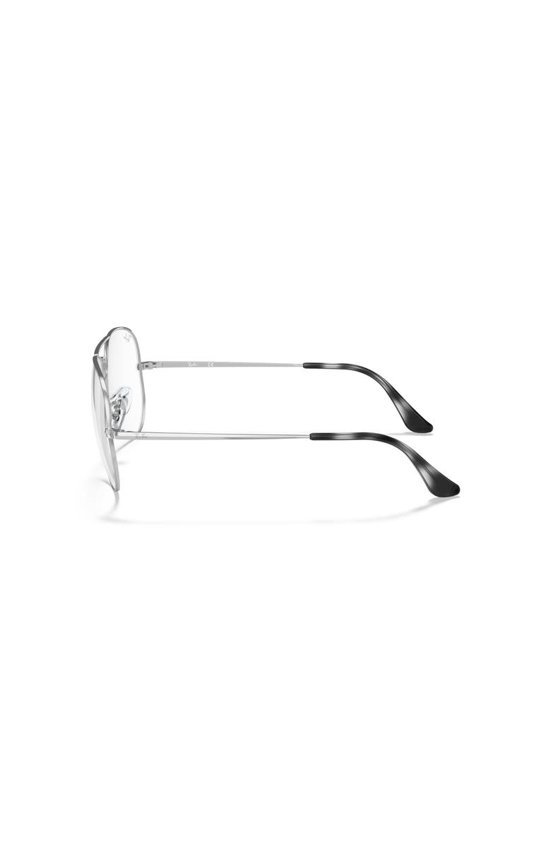 Ray-Ban 55mm Pilot optical glasses, Alternate, color, Silver