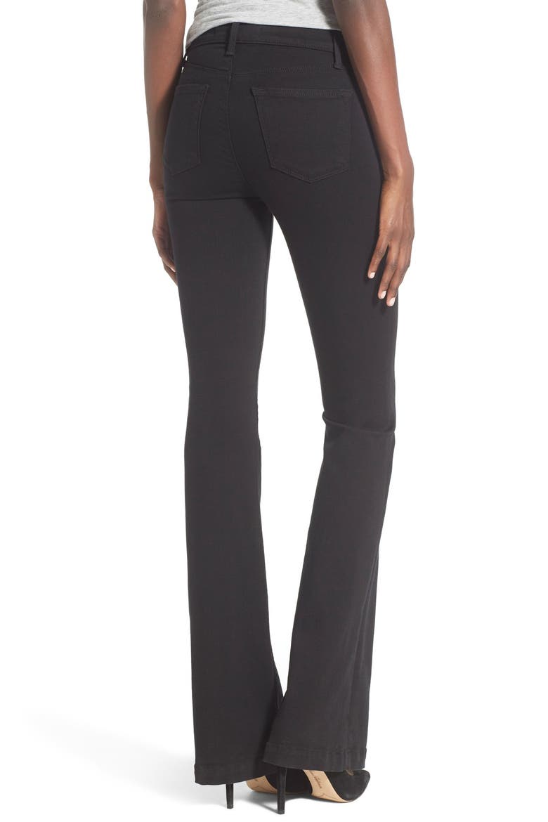 'Maria' High Rise Flare Jeans, Alternate, color, SERIOUSLY BLACK