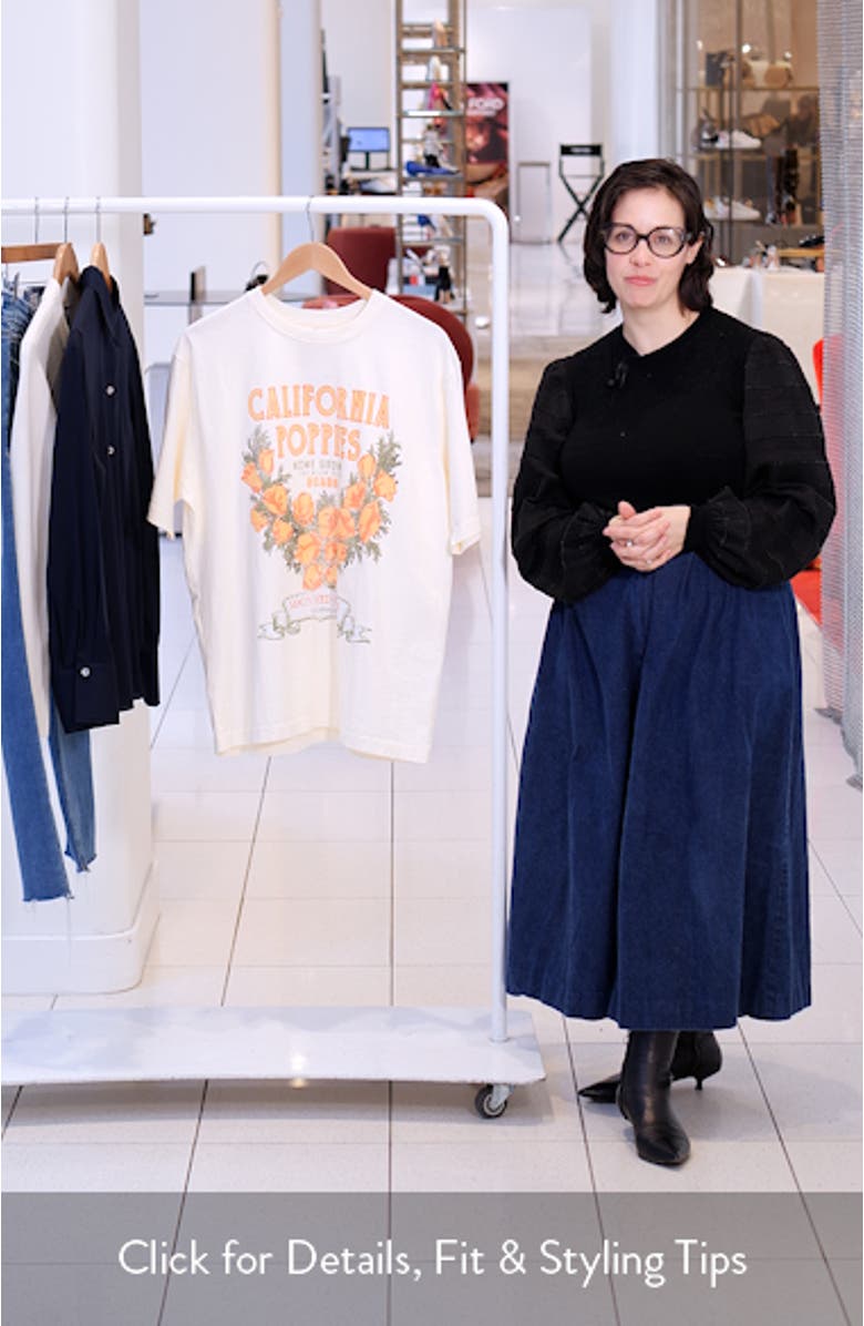 Harvest Oversize Cotton Graphic T-Shirt, sales video thumbnail