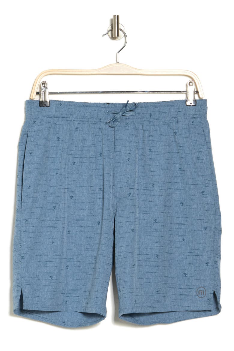 Survivalist Active Shorts, Alternate, color, HEATHER COPEN BLUE