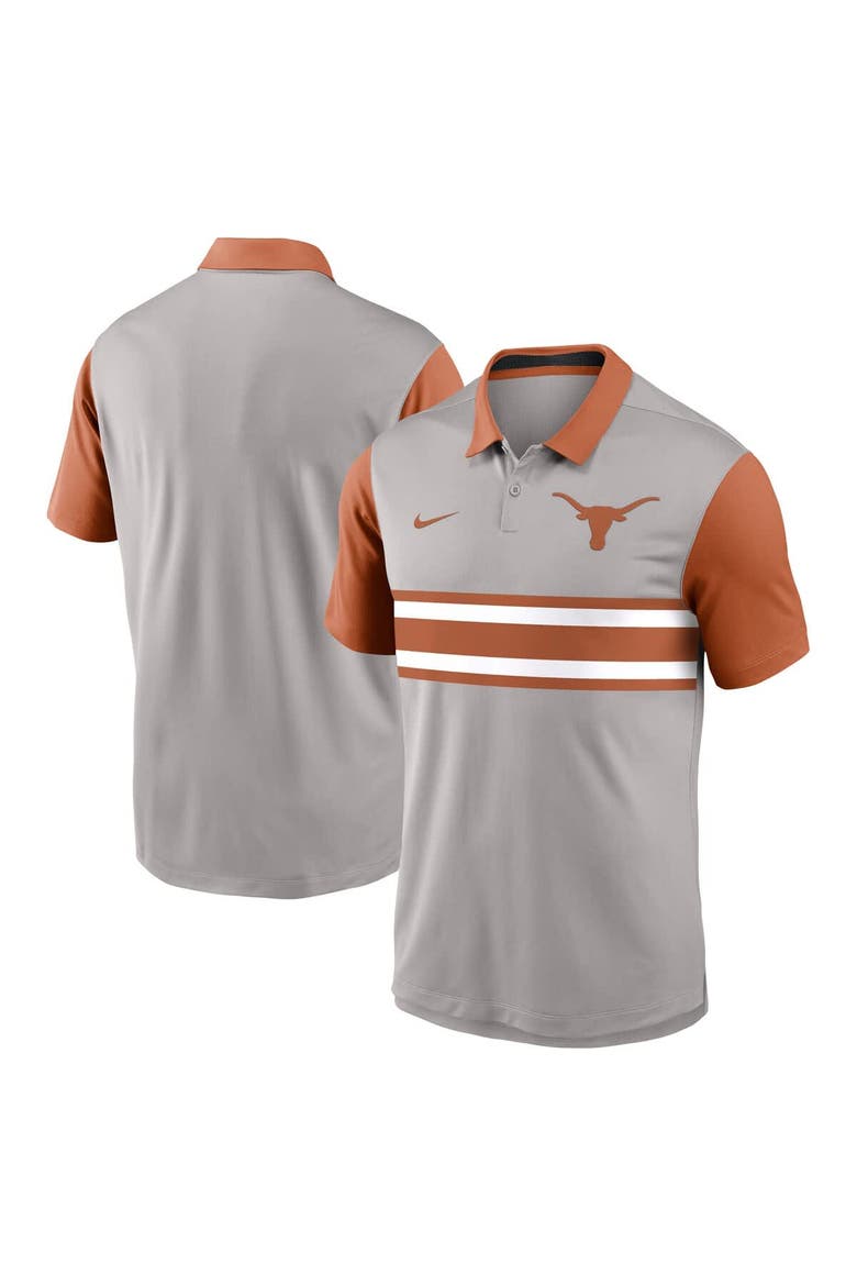 Men's Nike Gray/Texas Orange Texas Longhorns Vapor Performance Polo, Alternate, color, Gray