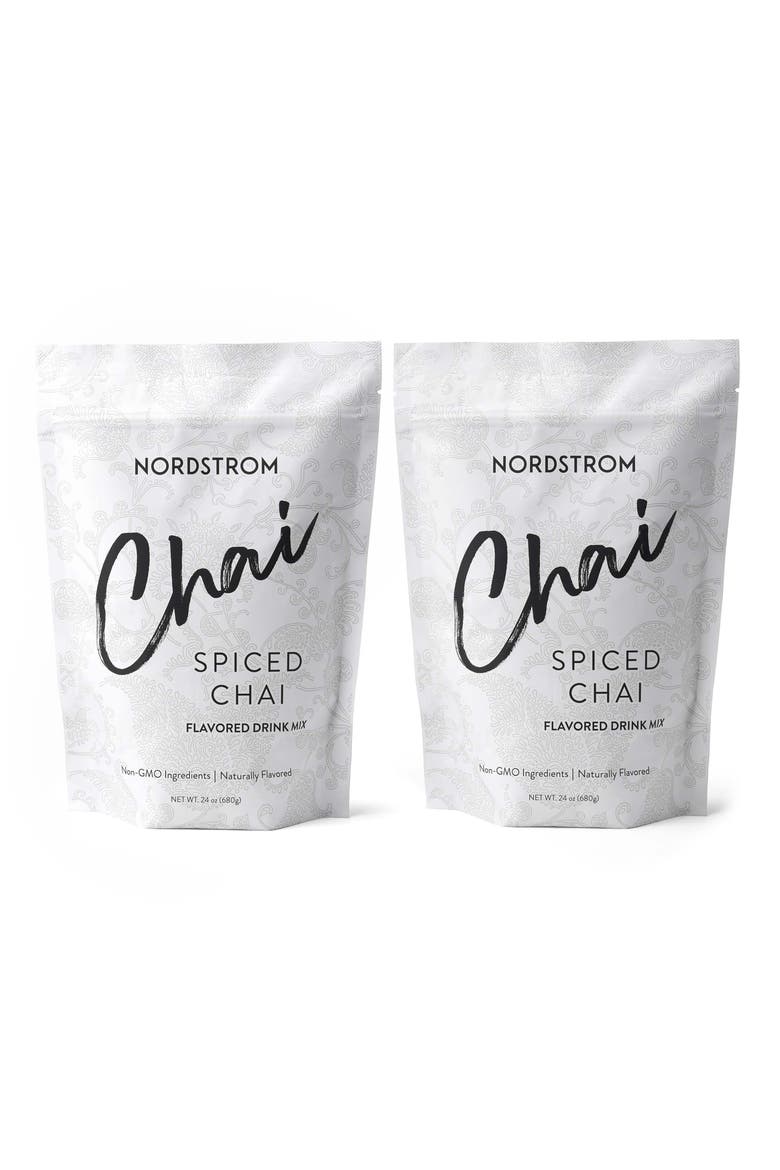 2-Pack Spiced Chai Flavored Drink Mix Bags, Main, color, WHITE
