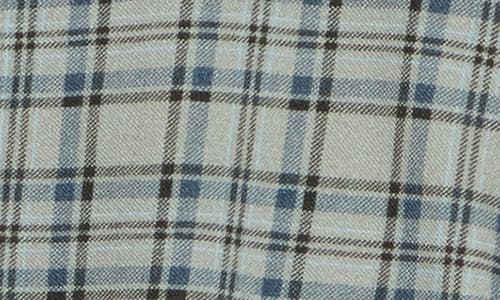 Coastaoro Plaid Button-up Shirt In Cement