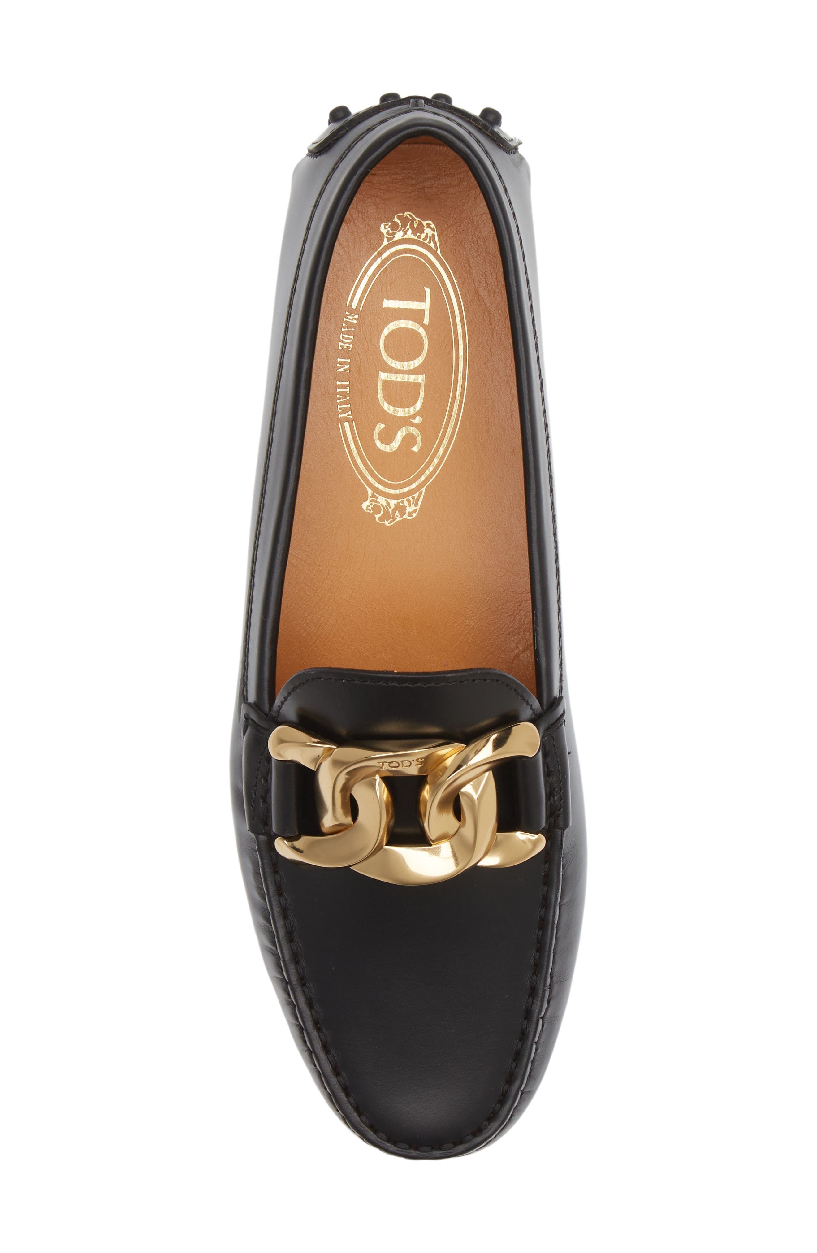 Tod's Kate Chain Driving Loafer, Alternate, color, 