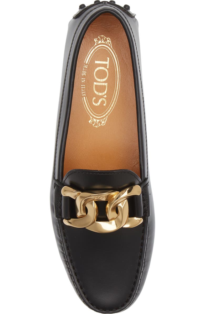Tod's Kate Chain Driving Loafer, Alternate, color,