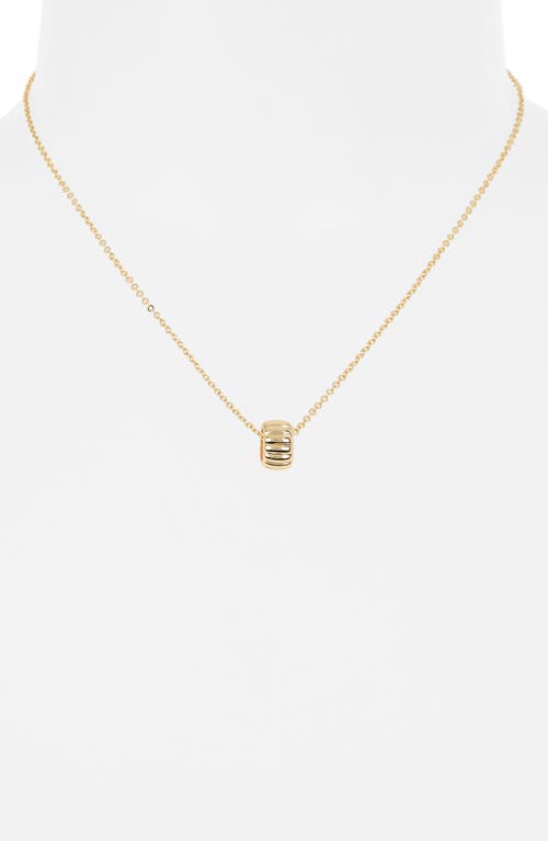 Nordstrom Rack Demi-fine Ridged Circle Pendant Necklace