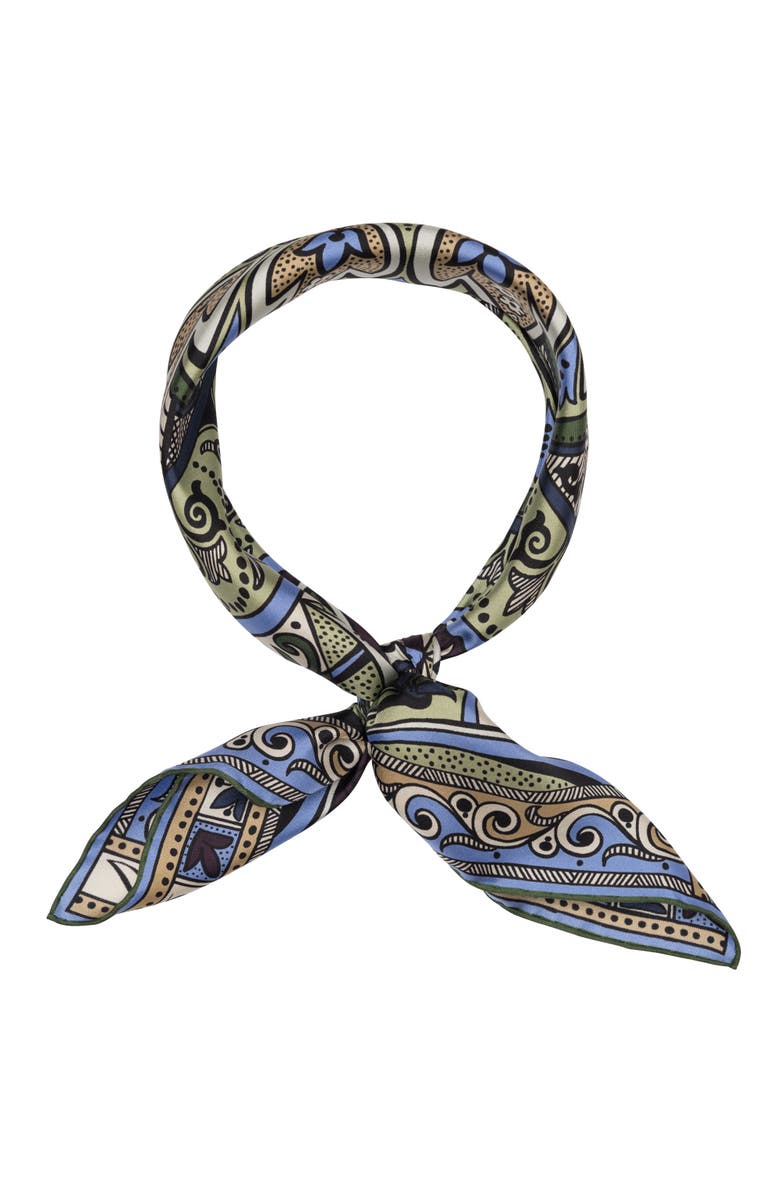 Elizabetta Capri - Hand Rolled Silk Neckerchief for Men, Alternate, color, 