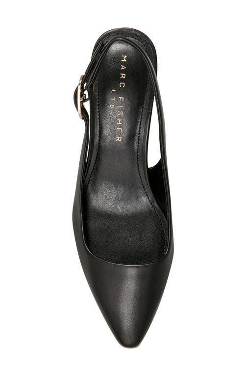 Marc Fisher Ltd Kory Pointed Toe Kitten Heel Pump In Black
