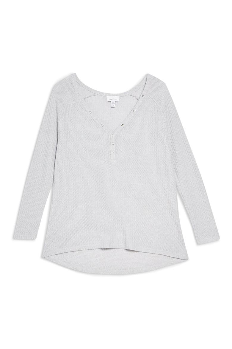 Waffle Henry Shirt, Alternate, color, GREY