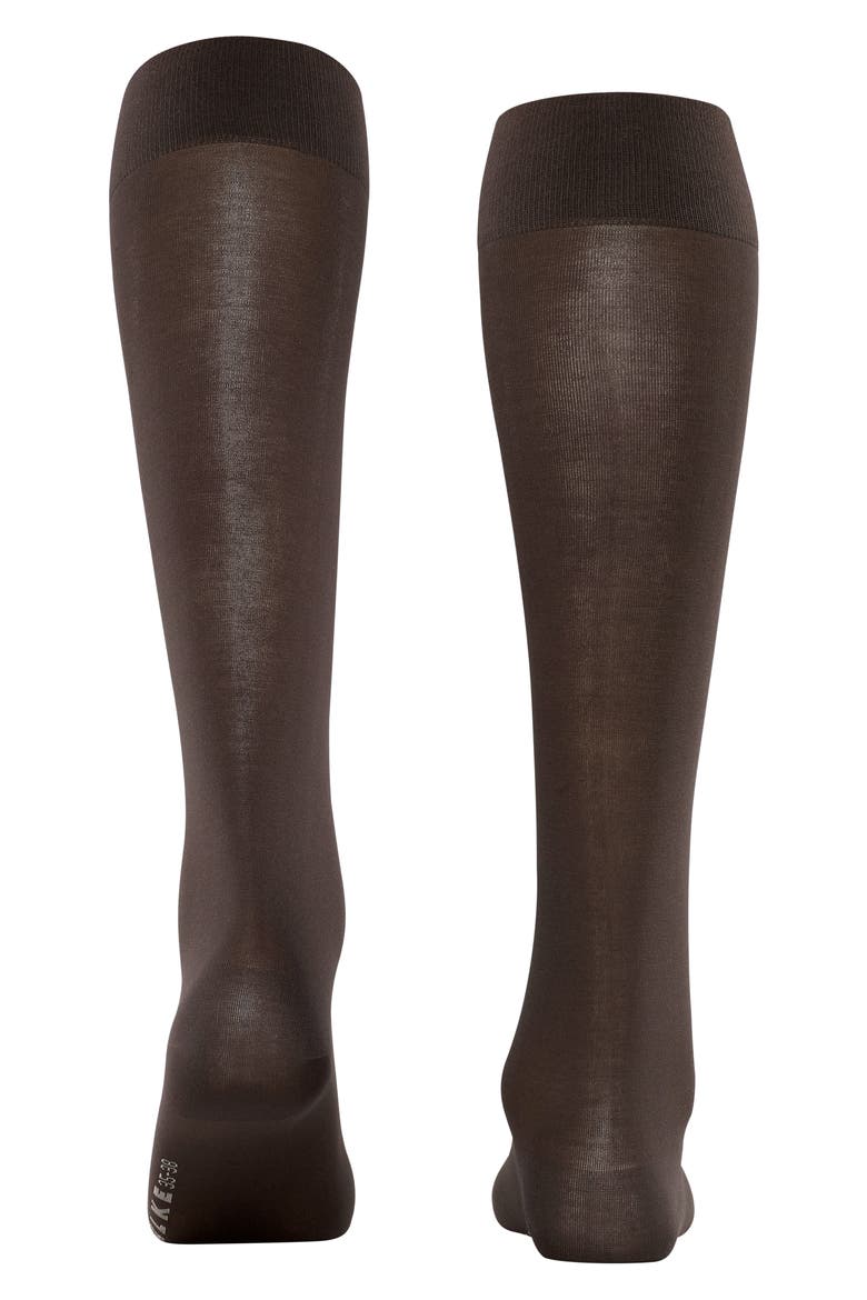 Cotton Touch Knee High Socks, Alternate, color, DARK BROWN