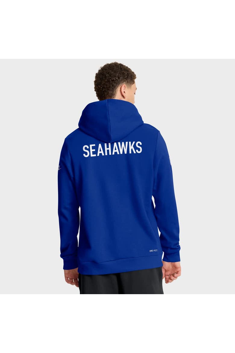 Men's Nike Royal Seattle Seahawks  Sideline Offensive Set Play Performance Pullover Hoodie, Alternate, color, Royal