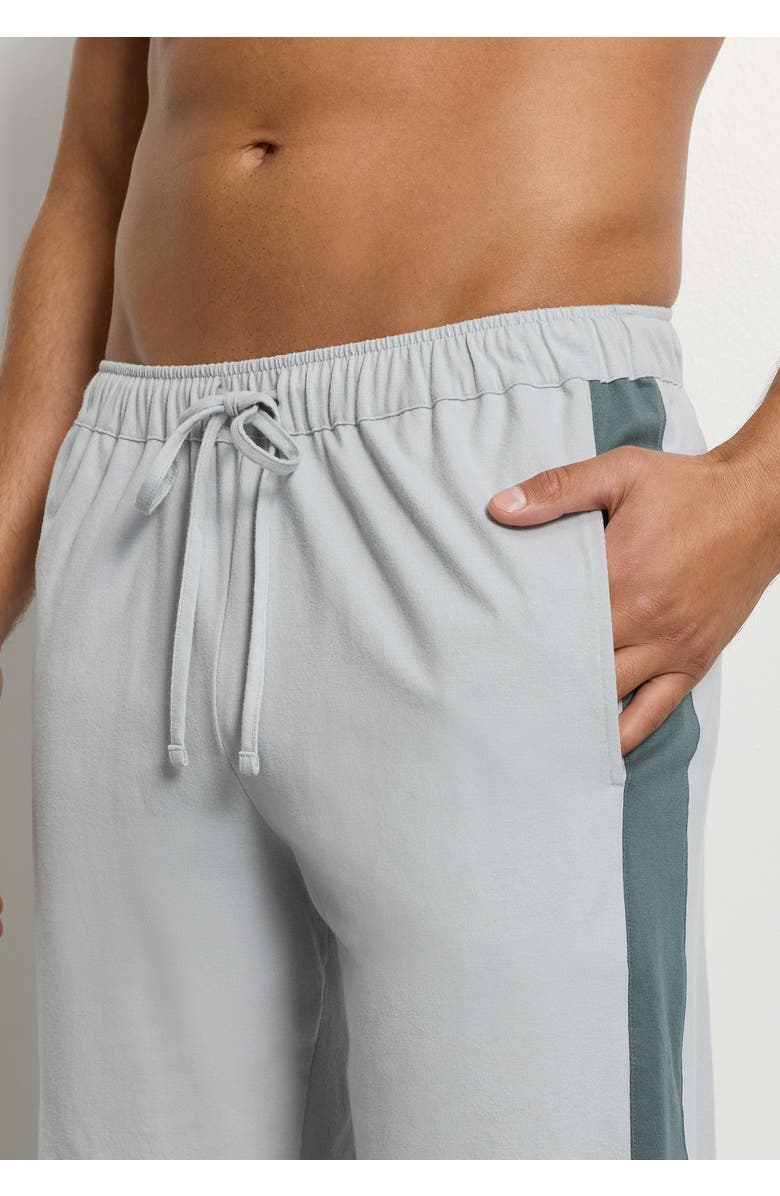 Hanro Night And Day Cotton Drawstring Shorts, Alternate, color, Skyline Gray