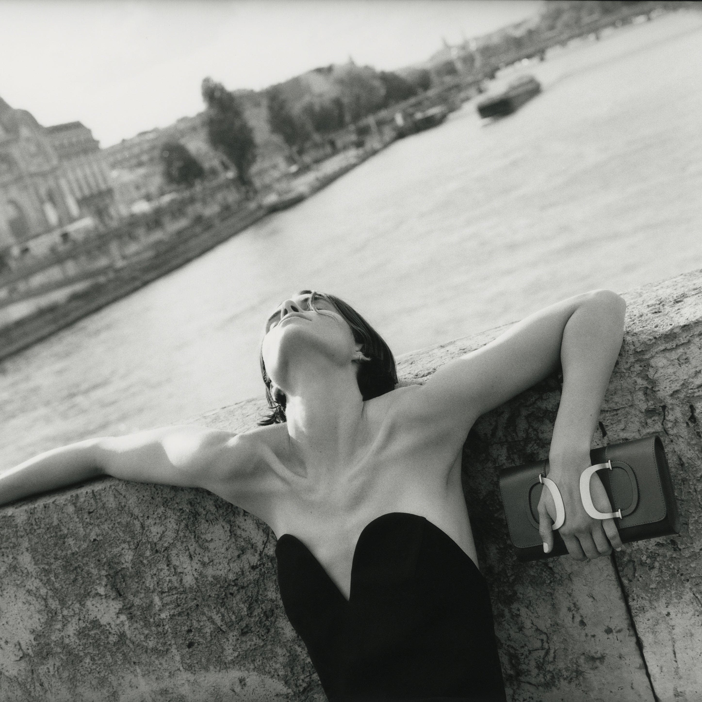 PERRIN PARIS Duelle Clutch, Alternate, color, Black