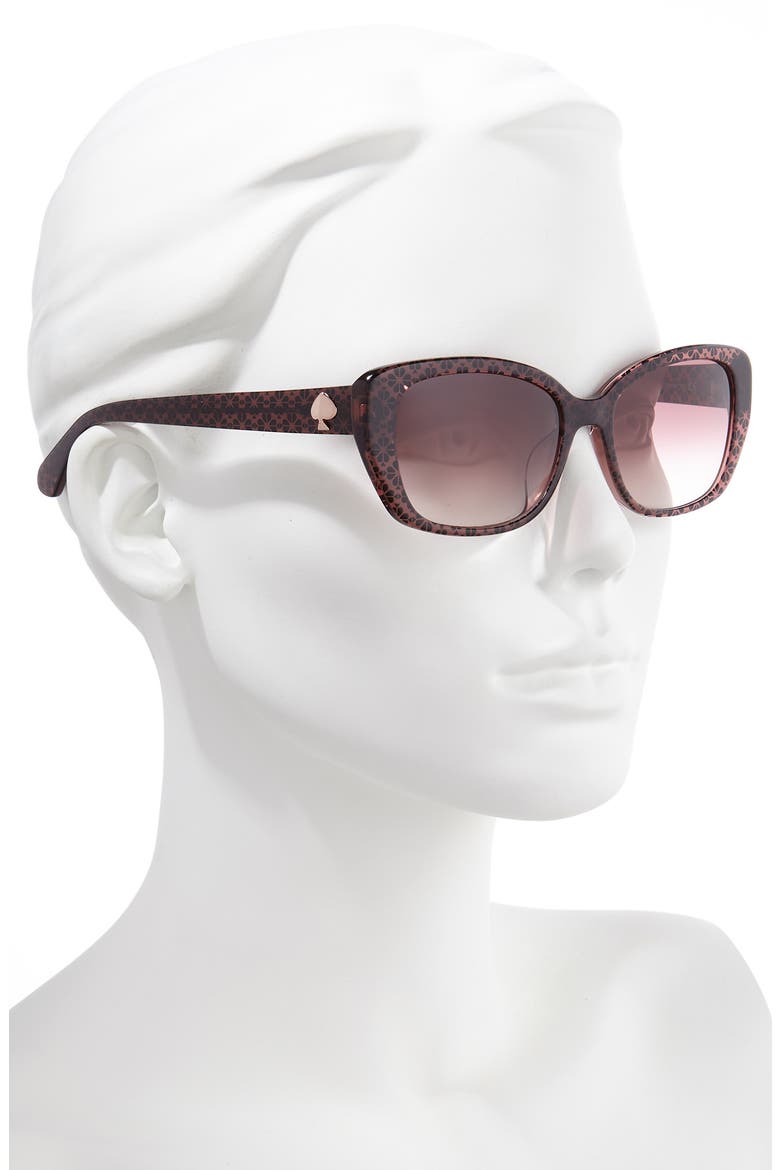 kenzie 53mm oval sunglasses, Alternate, color, BROWN PINK/ PINK GRAD