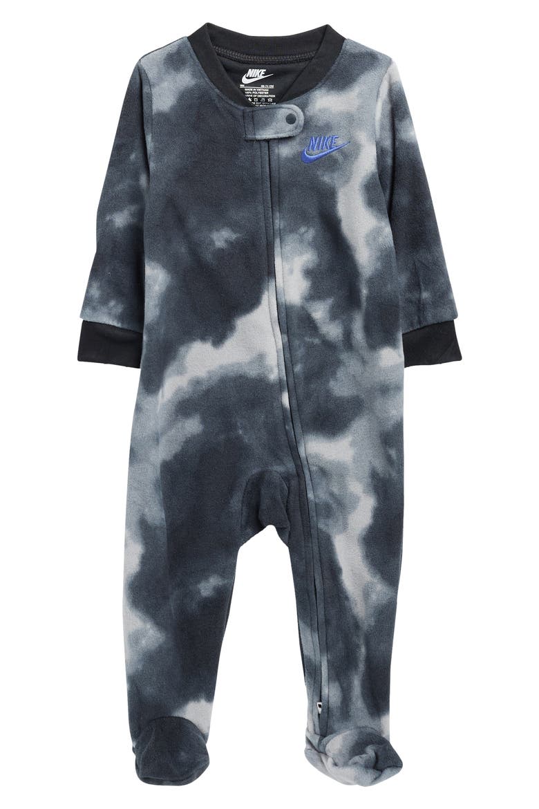 Kids' Futura Storm Microfleece Footie, Main, color, DARK SMOKE GREY