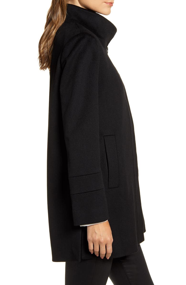 Fleurette Notch Collar Walking Coat, Alternate, color,