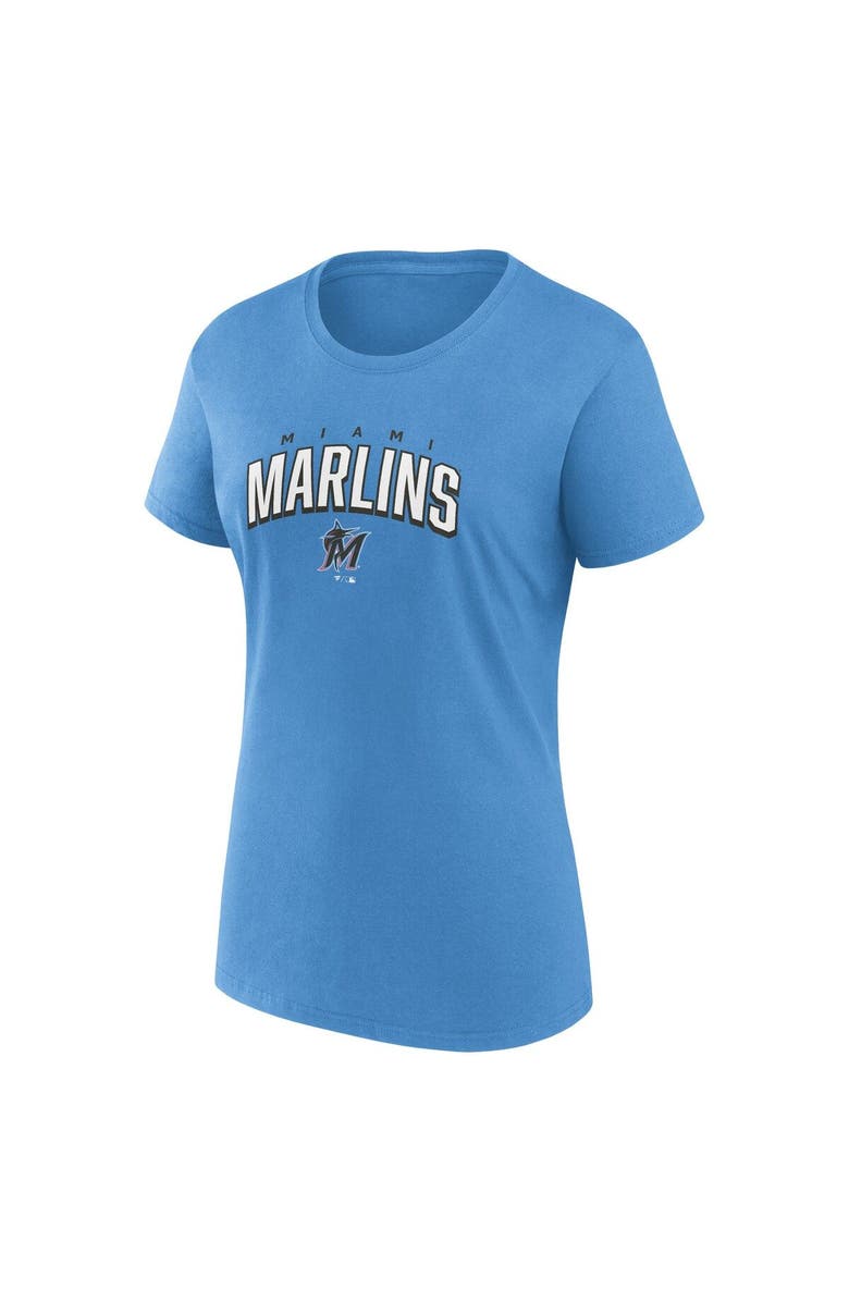 FANATICS Women's Fanatics Branded Black/Blue Miami Marlins Fan T-Shirt Combo Set, Alternate, color, 
