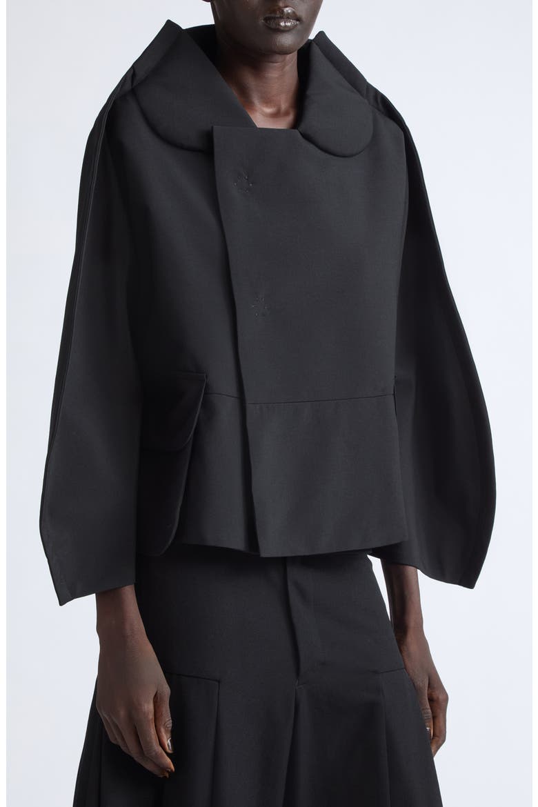 Tropical Wool Jacket, Alternate, color, BLACK