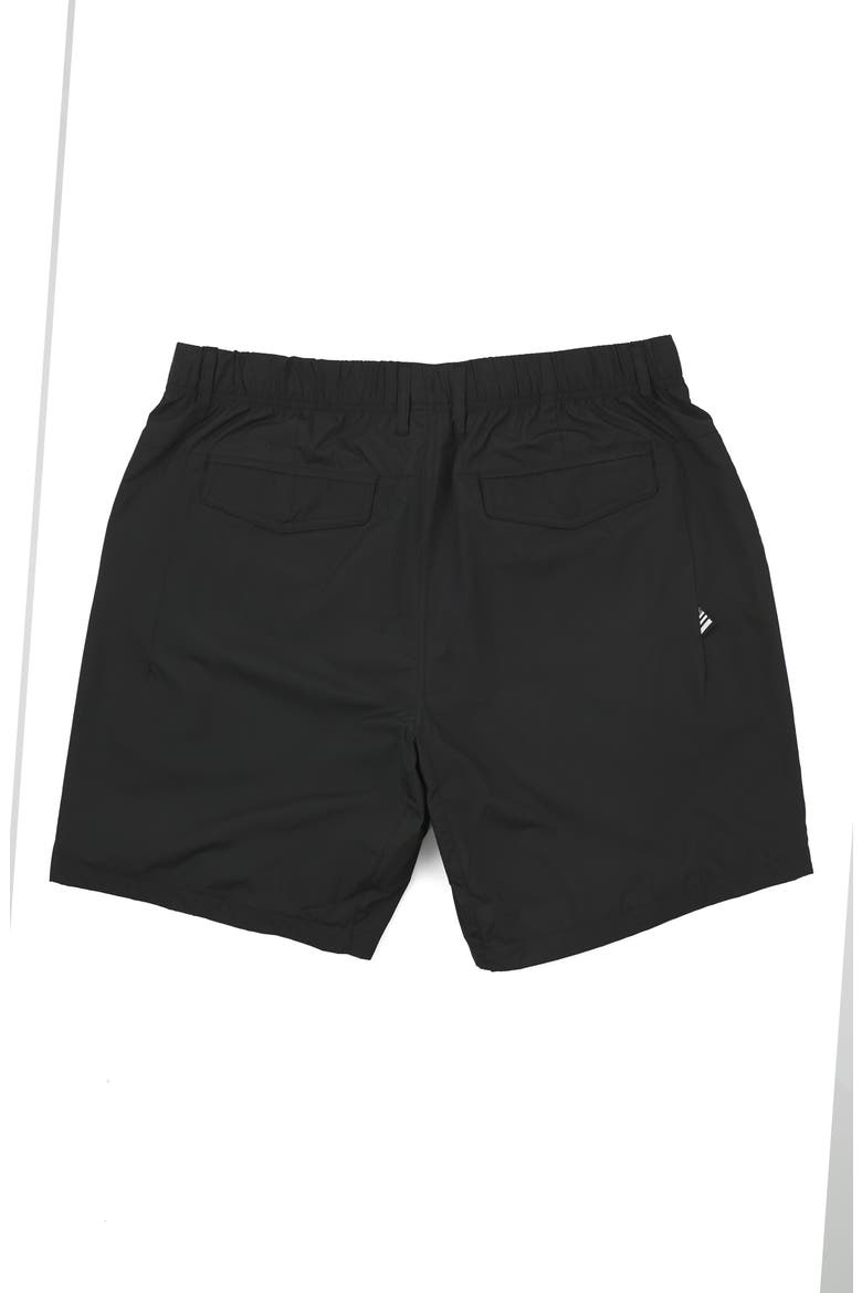 Logo Reflective Track Shorts, Alternate, color, BLACK