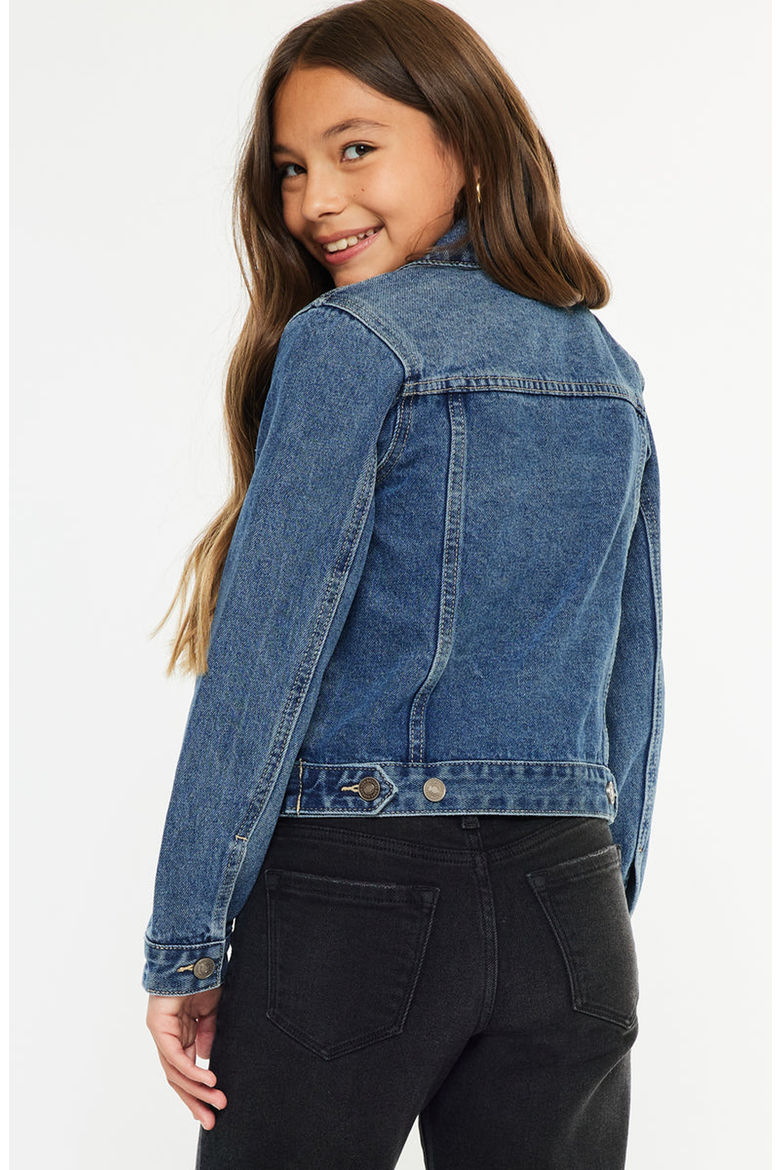 Jen Denim Jacket, Alternate, color, Dark Wash
