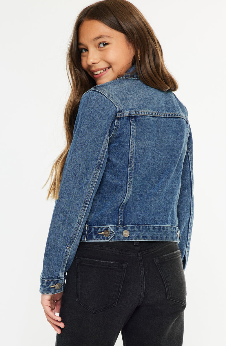 KanCan Jen Denim Jacket, Alternate, color, Dark Wash