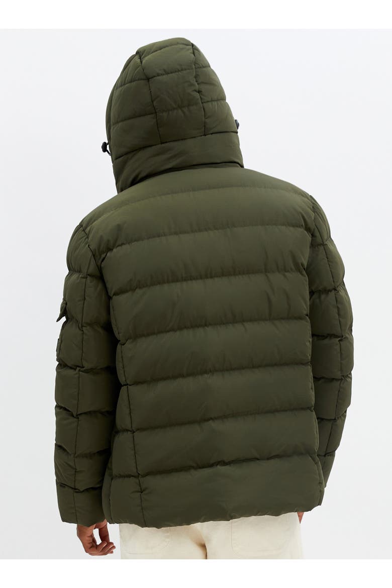 QUILTED PUFFER JACKET, Alternate, color, Leek