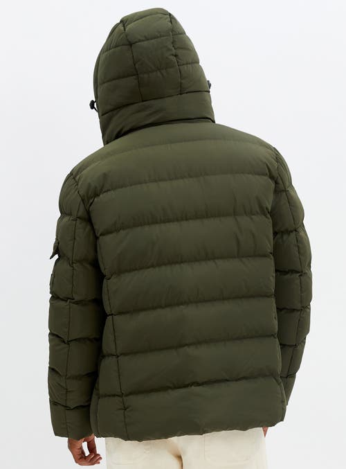 Point Zero Quilted Puffer Jacket In Leek