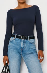 Reformation Wiley Ballet Neck Top