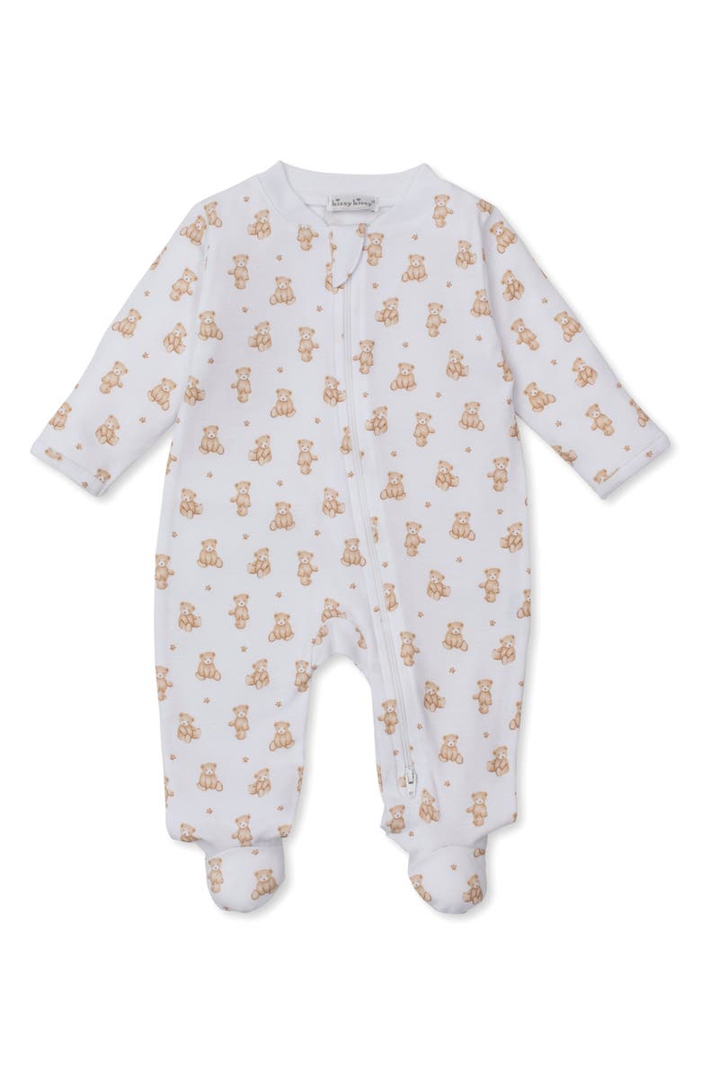 Kissy Kissy Pima Cotton Footie, Main, color,