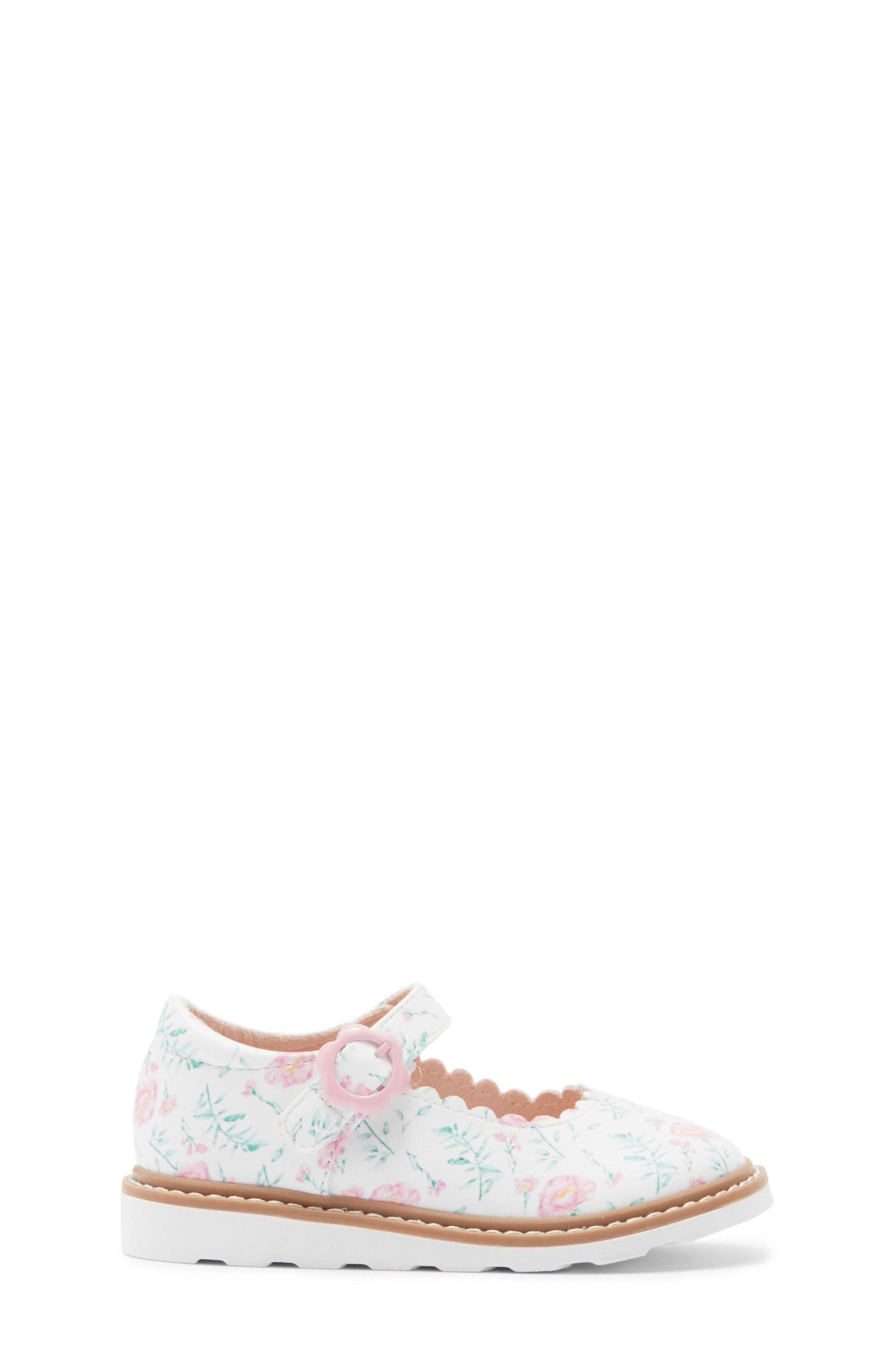 Harper Canyon Kids' Mary Jane Flat, Alternate, color, White Floral