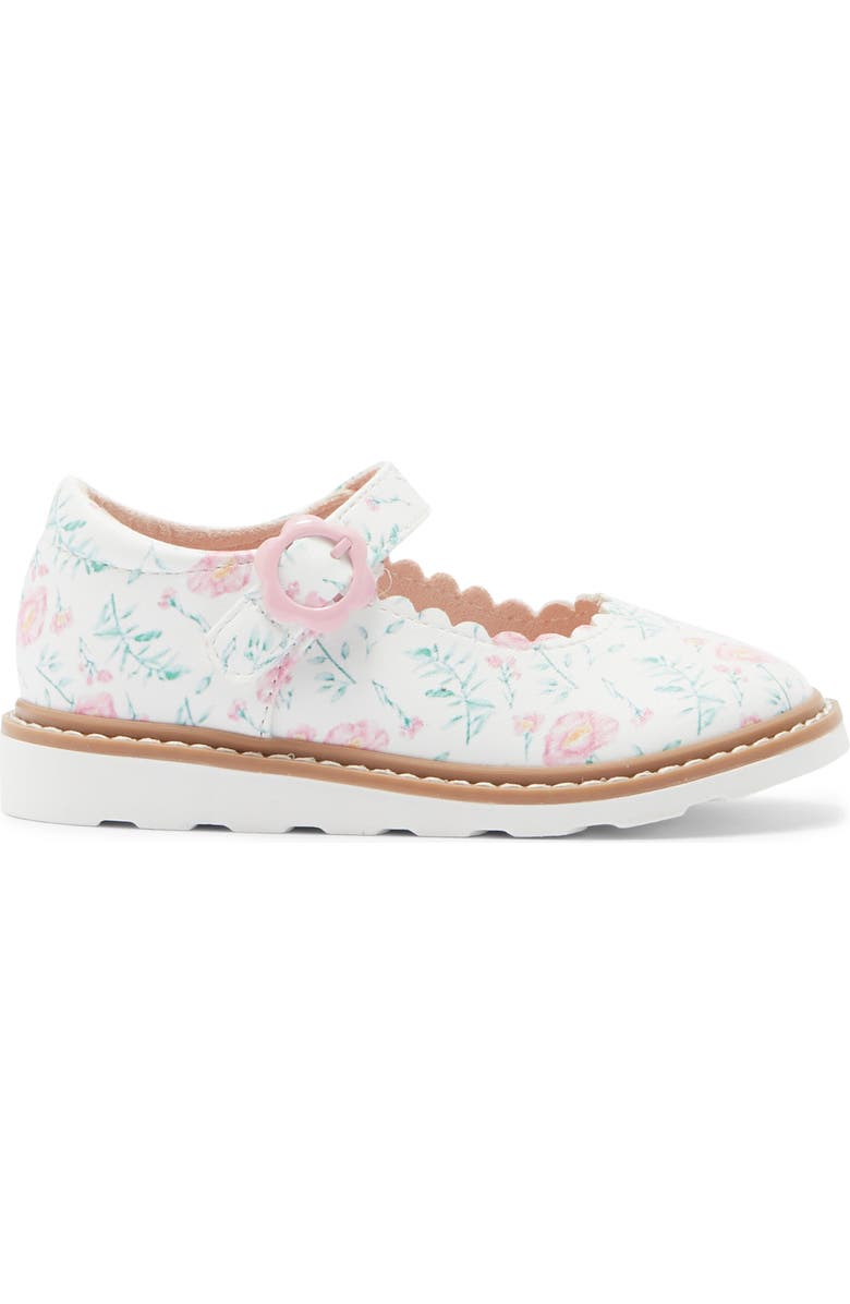 Harper Canyon Kids' Mary Jane Flat, Alternate, color, White Floral