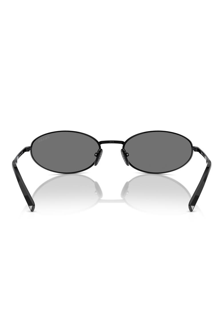 59mm Oval Sunglasses, Alternate, color, BLACK