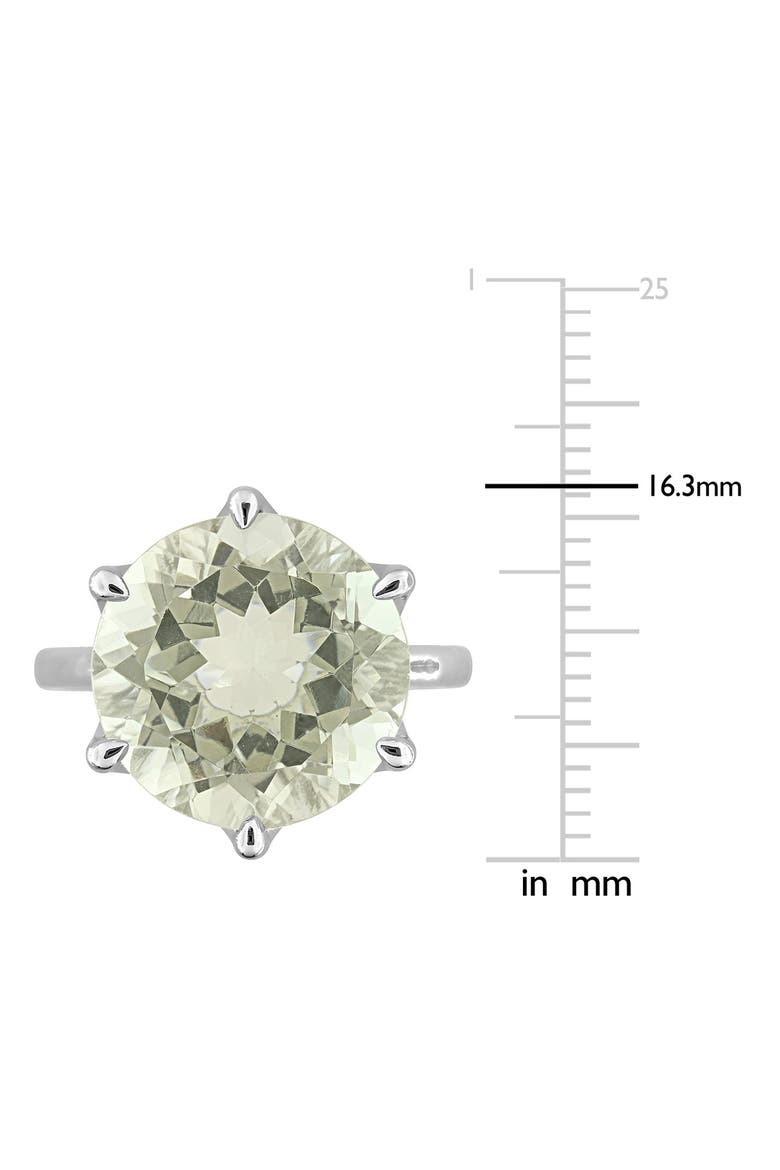 Sterling Silver Green Quartz Solitaire Ring, Alternate, color, GREEN