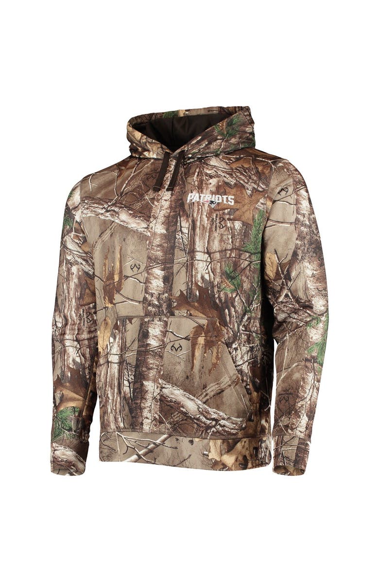 DUNBROOKE Men's Dunbrooke Realtree Camo New England Patriots Circle Champion Tech Fleece Pullover Hoodie, Alternate, color, Realtree Camo