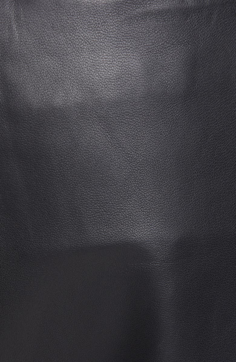 Vince Pleat Front Tapered Leather Trousers, Alternate, color, 