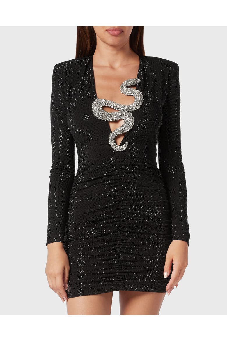 Short Dress Women, Main, color, black