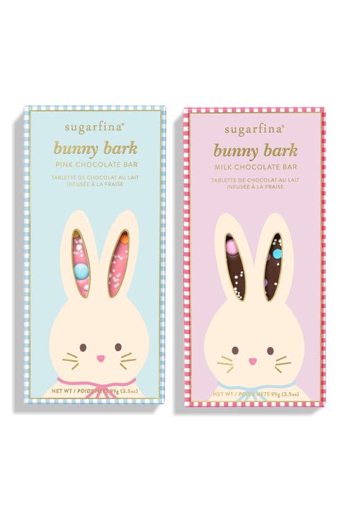 Bunny Bark Set of 2 Chocolate Bars